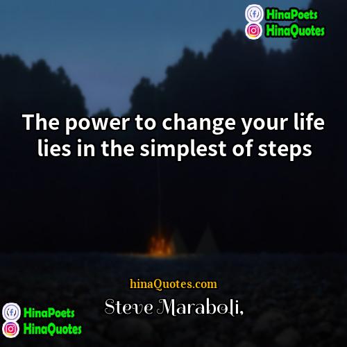 Steve Maraboli Quotes | The power to change your life lies